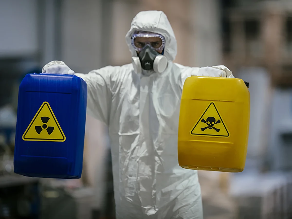 Biohazard cleanup technicians in protective equipment at a remediation scene in Snohomish, WA